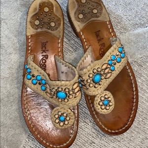 Jack Roger sandals. Super cute with beads